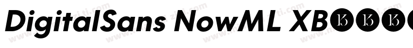 DigitalSans NowML XB字体转换
